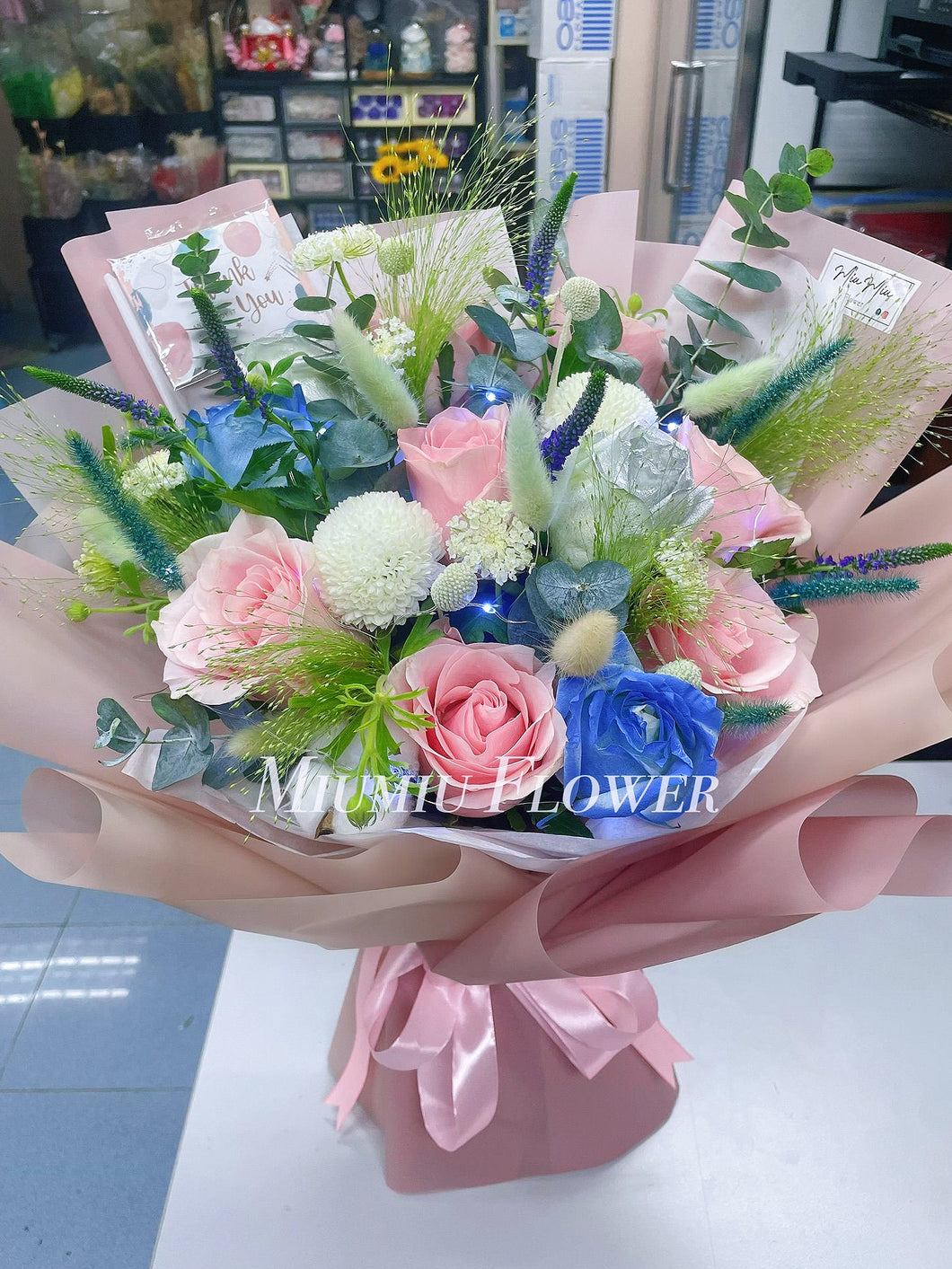 濃情蜜意多色玫瑰花束