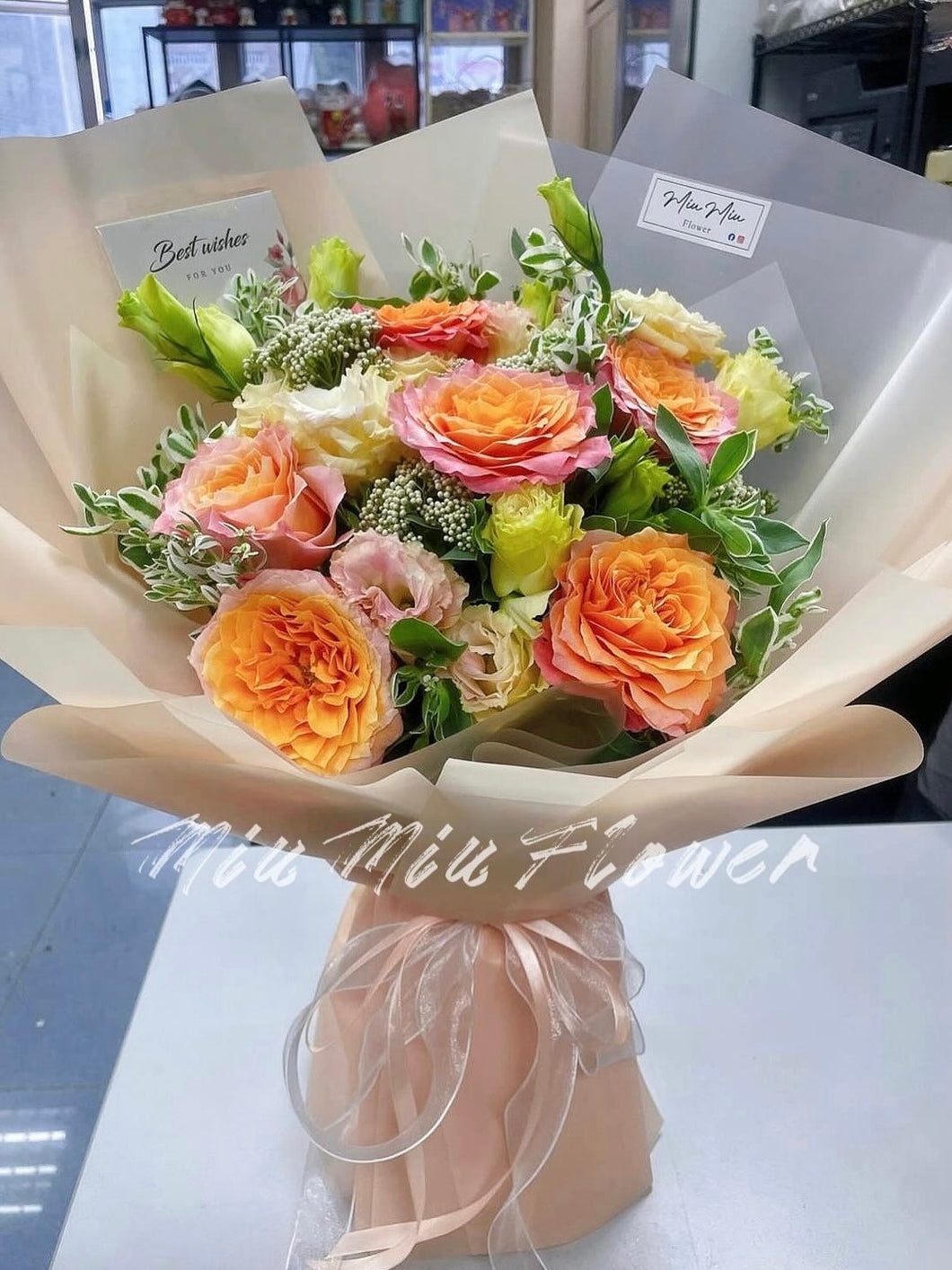 金色海岸玫瑰花束