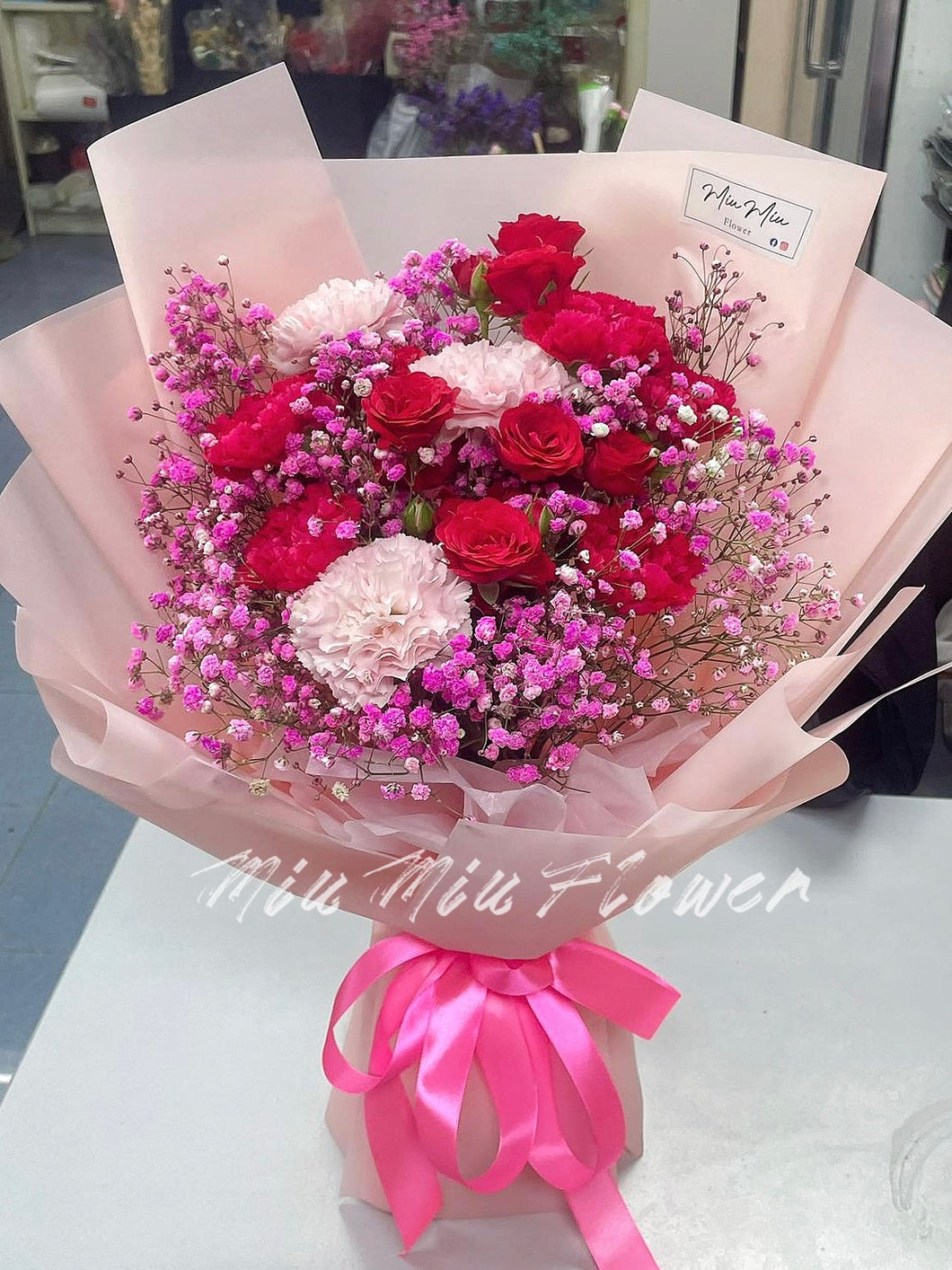 紅粉佳人康乃馨花束